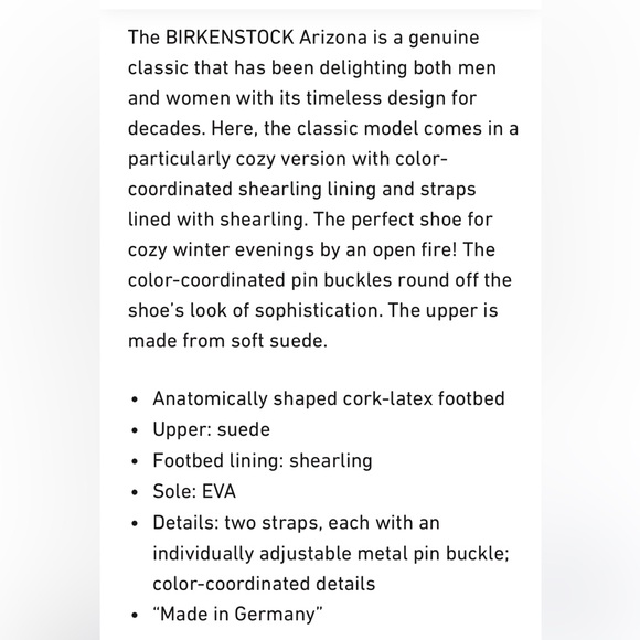 Arizona Shearling Suede Leather Pink Clay Double Strap Sandals 7US 38EU - Picture 14 of 17